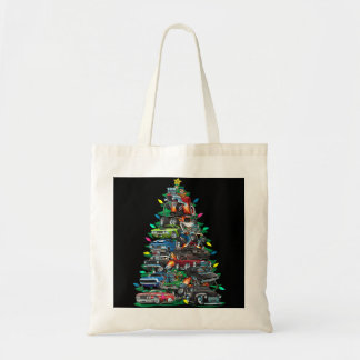 Tote Bag Voiture Folie arbre de Noël! Voitures musculaires