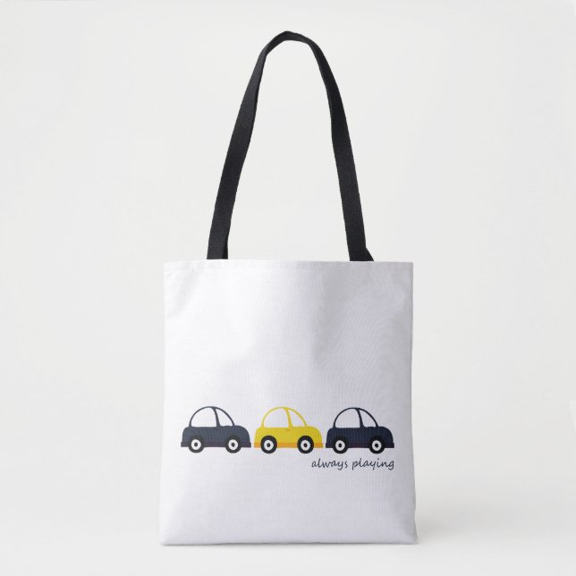 Tote Bag Voiture jaune (Devant)