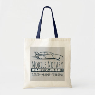 Tote Bag Voiture rapide publique Notaire Mobile avec numéro