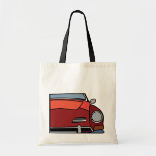 Tote Bag Voiture rouge vintage