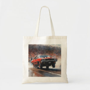 Tote Bag Voiture rouge Vintage