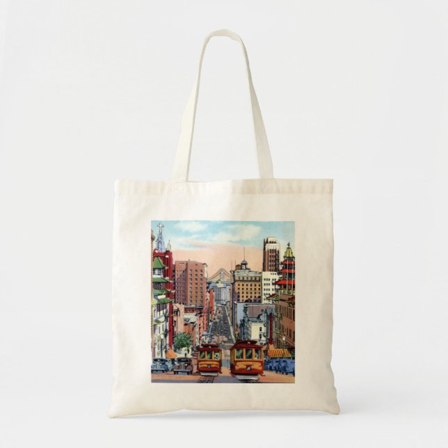 Tote Bag Voitures de rue de San Francisco la Californie (Devant)