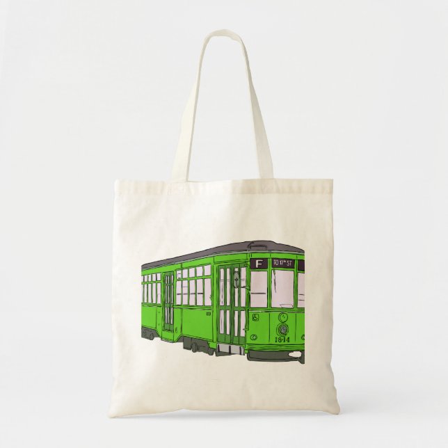 Tote Bag Voitures de Trolleycar de tram de tramway de (Devant)