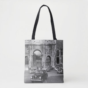 Tote Bag Voitures et monuments anciens Rome Italyvintage, c