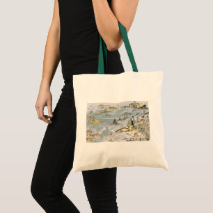 Tote Bag Voitures futuristes de science-fiction vintage, ta
