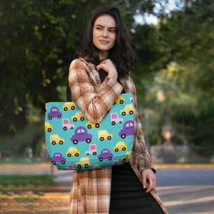 Tote Bag Voitures pour enfants colorées