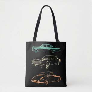 Tote Bag Voitures Vintage - 80s & 90s Graphic Retro
