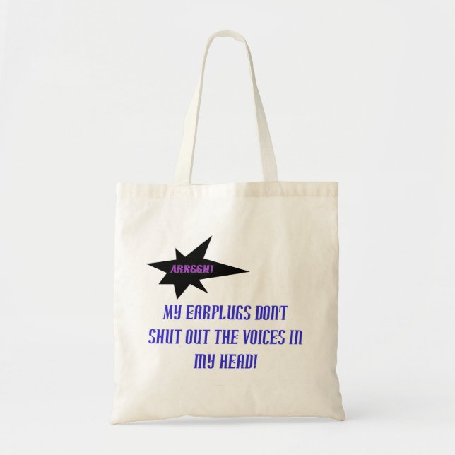 Tote Bag "Voix drôles dans mon" Fourre-tout principal (Devant)