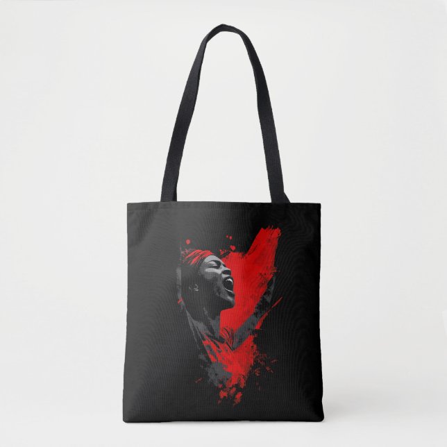 Tote Bag Voix en rouge (Devant)
