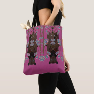 Tote Bag Volant Fox Boysenberry Shoulder Fourre-tout (2 tai