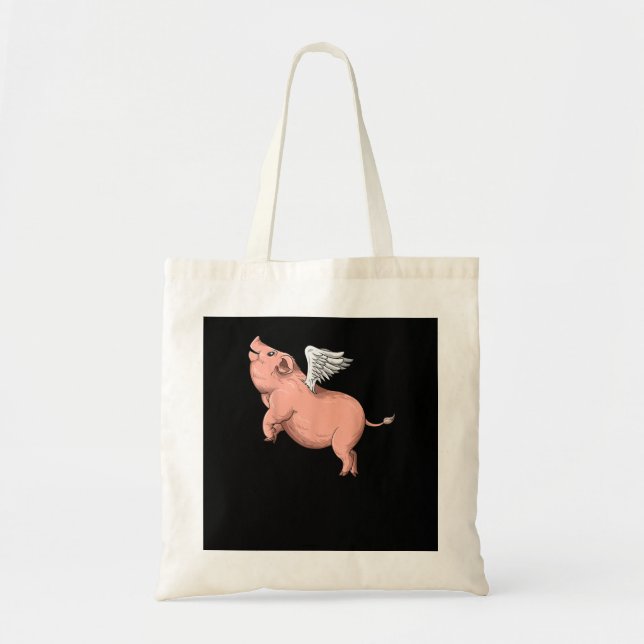 Tote Bag Voler Cochon Avec Ailes Voler Cochon Amateurs (Devant)