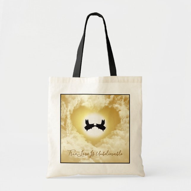 Tote Bag Voler Des Cochons Embrasser Un Amour Véritable Est (Devant)