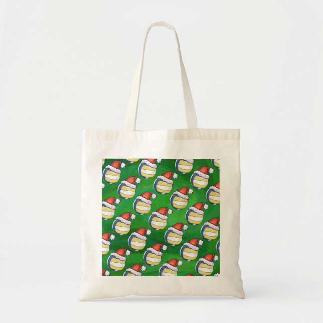 Tote Bag Volley-ball avec Casquette de Noël (Devant)