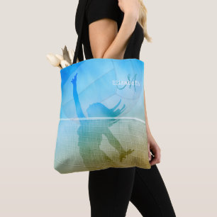 Tote Bag volley-ball féminin monogrammé
