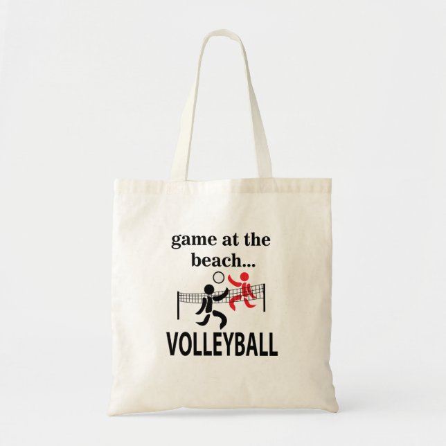 Tote Bag Volleyball Beach Volleyball (Devant)