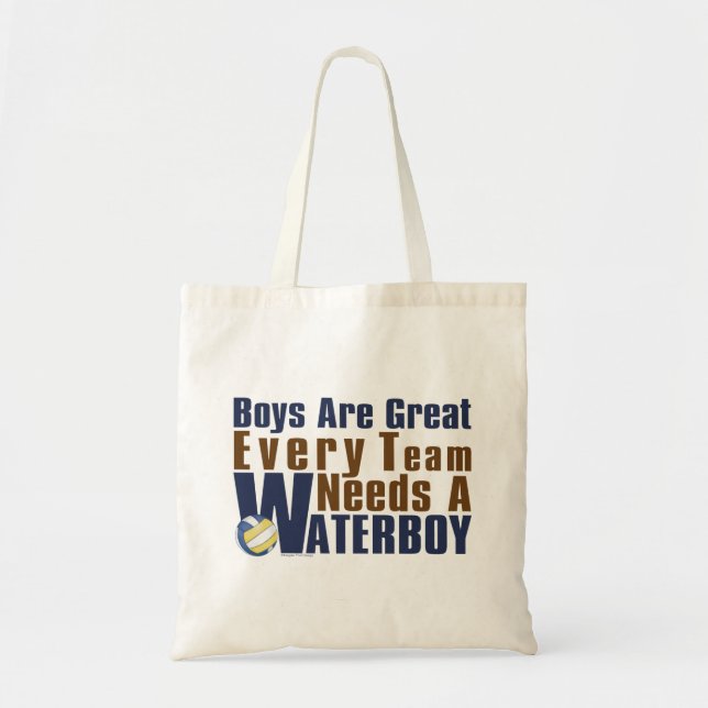 Tote Bag Vollyball Waterboy en bleu (Devant)