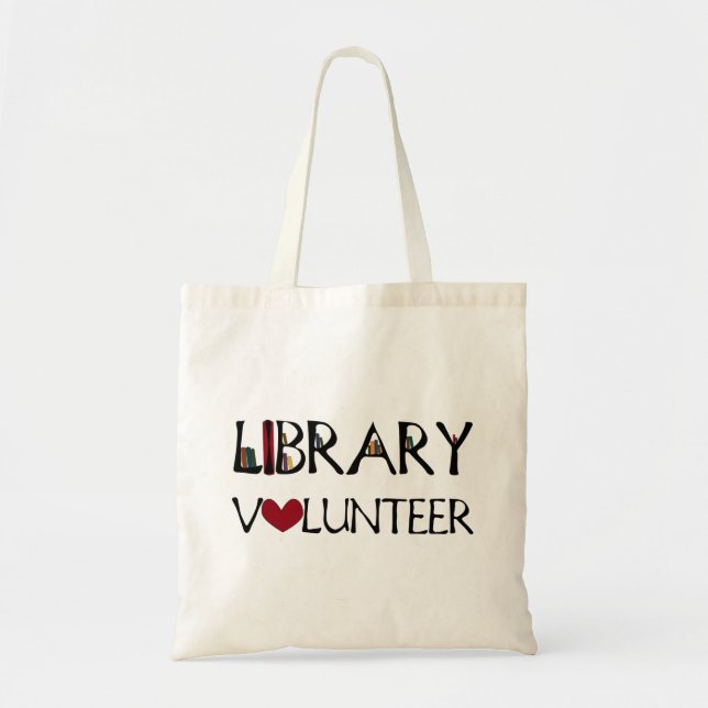 Tote Bag Volontaire de bibliothèque (Devant)