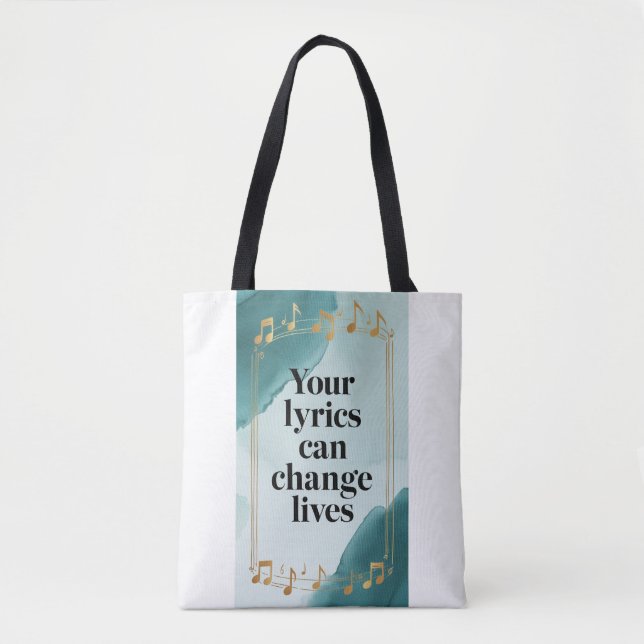 Tote Bag Vos paroles peuvent changer de vie, option 2 (Devant)