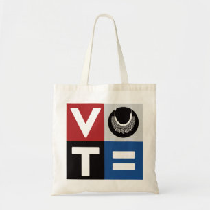Tote Bag VOTE American, RBG, USPS, BLM, Peace and Equality