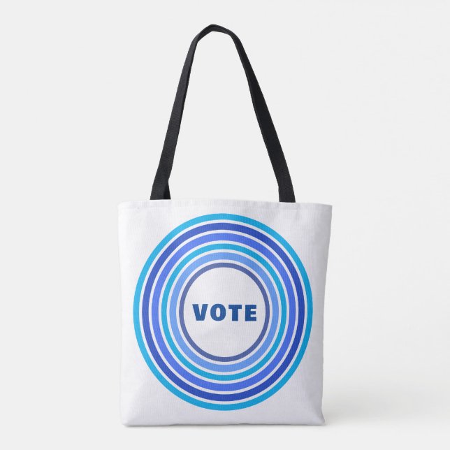 Tote Bag VOTE Fourre-tout MultiBlue (blanc) (Dos)
