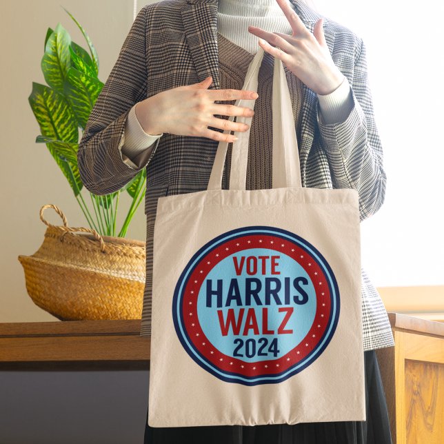 Tote Bag Vote Harris Walz pour l'élection présidentielle de (Créateur téléchargé)