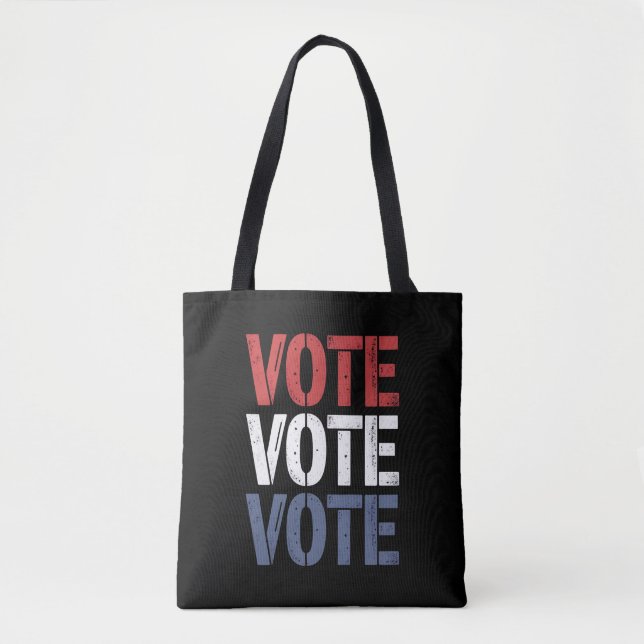 Tote Bag Vote Politique Électorale Vote Inscription élector (Devant)