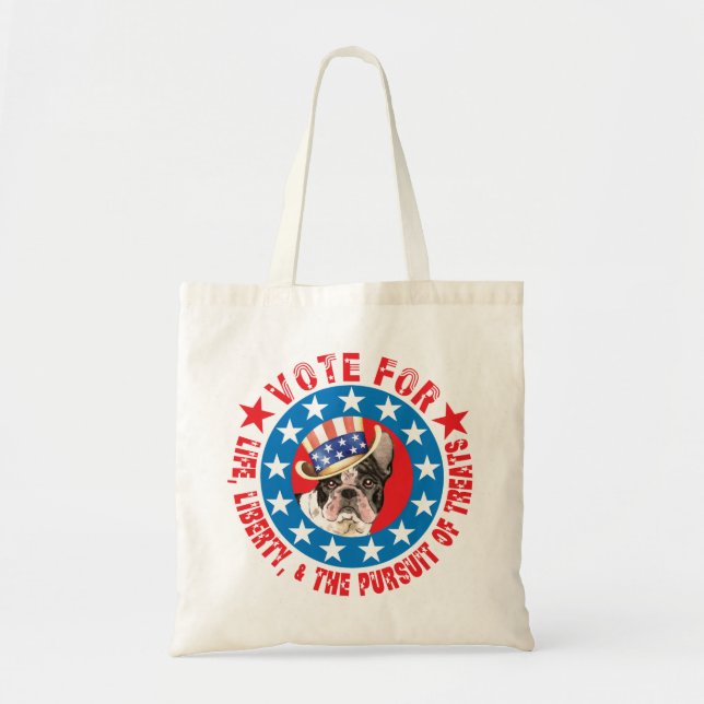 Tote Bag Vote pour Frenchie (Devant)