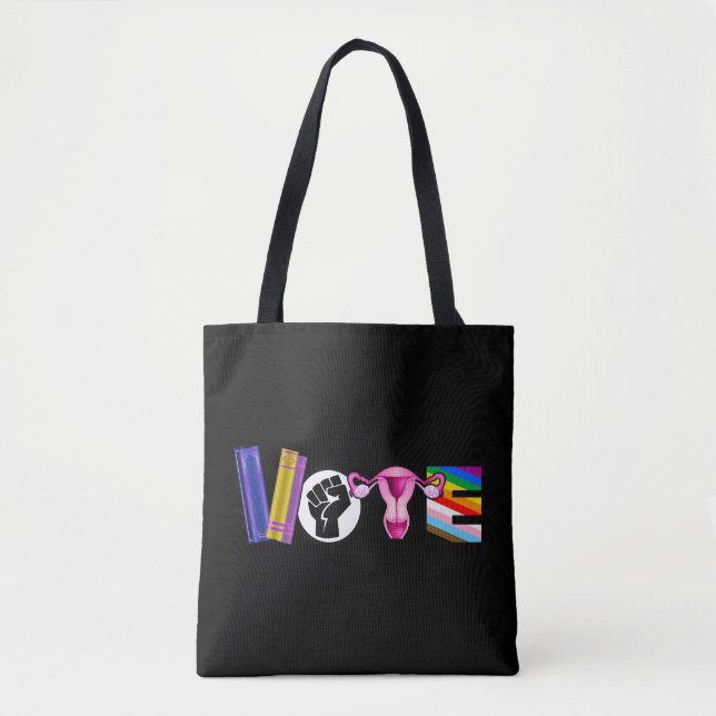 Tote Bag Vote pour les droits de l'homme (Devant)