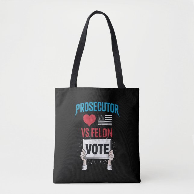 Tote Bag Vote Procureur contre Criminel (Devant)