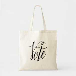 Tote Bag Voter Moderne Élégante Calligraphie