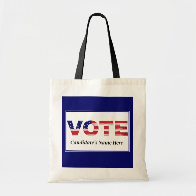 Tote Bag Votez Rouge/Bleu (Devant)