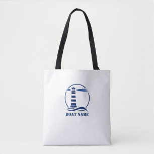 Tote Bag Votre bateau personnalisé ou votre phare classiqu
