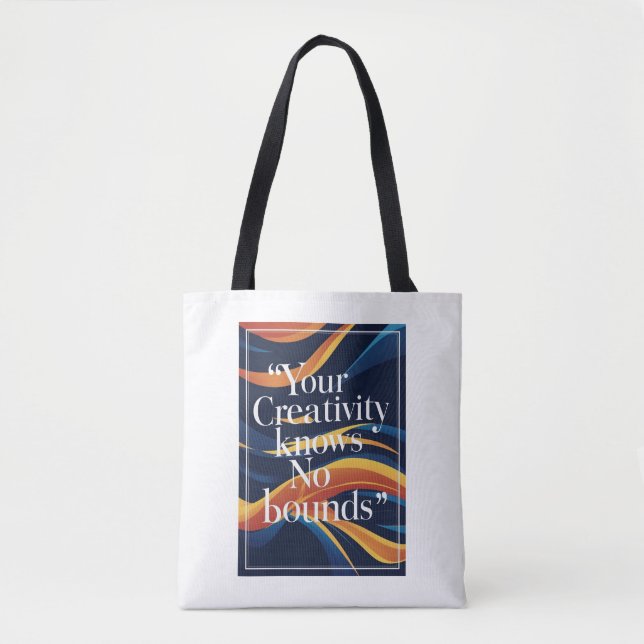 Tote Bag Votre créativité est sans limites (Devant)