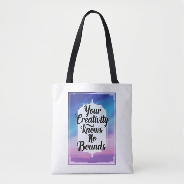 Tote Bag Votre créativité est sans limites (Devant)