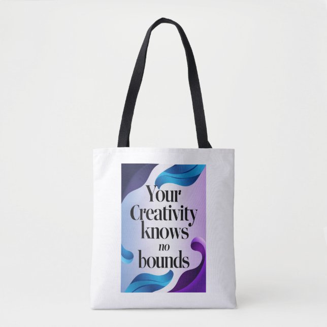 Tote Bag Votre créativité n'a pas de limites (Devant)