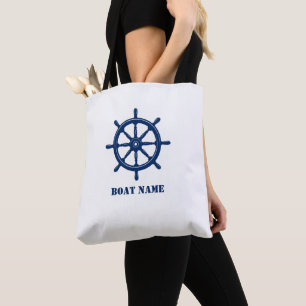 Tote Bag Votre embarcation ou votre nom personnalisé Navir