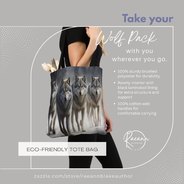 Tote Bag Votre Fourre-Tout Wolf Pack (Créateur téléchargé)