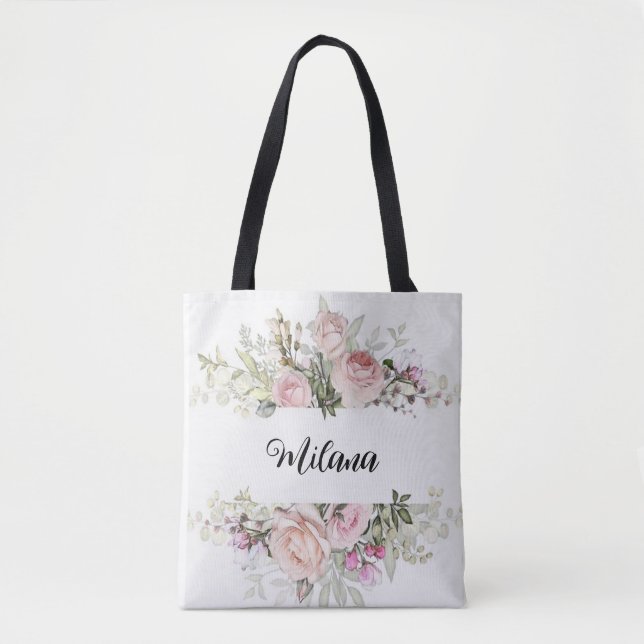 Tote Bag Votre histoire en fleur : Concevez votre propre bo (Devant)