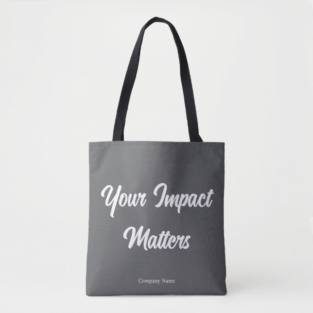 Tote Bag Votre impact compte Application personnalisée pour (Devant)