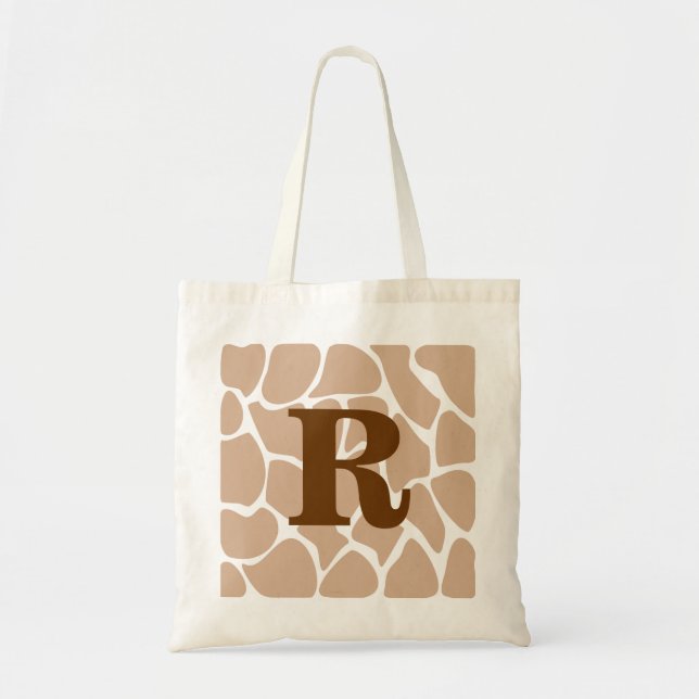Tote Bag Votre lettre. Conception faite sur commande (Devant)
