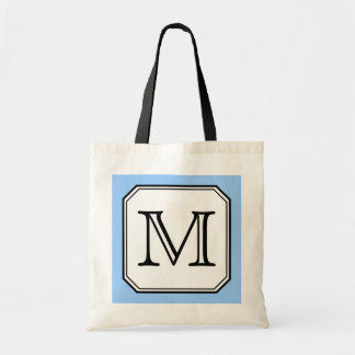 Tote Bag Votre lettre. Monogramme fait sur commande. Blanc