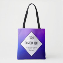 Votre logo et texte personnalisable | Ombre violet