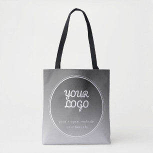 Tote Bag Votre logo et votre texte modifiable Gradient gr