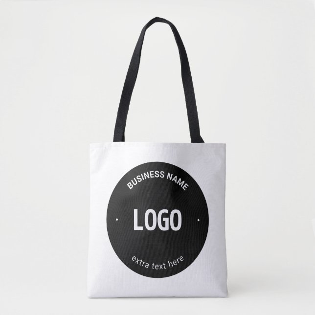 Tote Bag Votre logo, image ou conception et texte modifiabl (Devant)