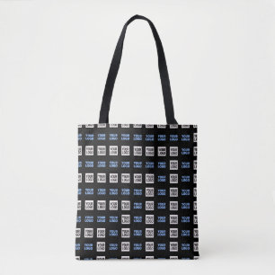 Tote Bag Votre logo ou image téléchargée Motif géométriqu
