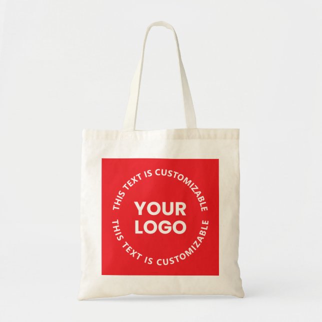 Tote Bag Votre logo/toute image téléchargée et tout texte c (Devant)