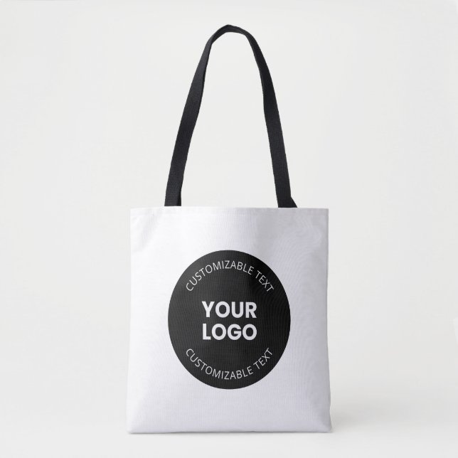 Tote Bag Votre propre logo d'entreprise téléchargé avec tex (Devant)