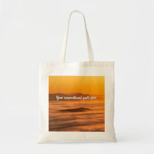 Tote Bag Votre soleil de texte personnalisé au-dessus du pa