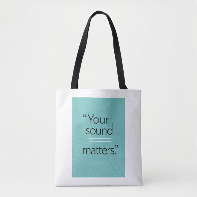 Tote Bag Votre son compte - Option 2 (Devant)