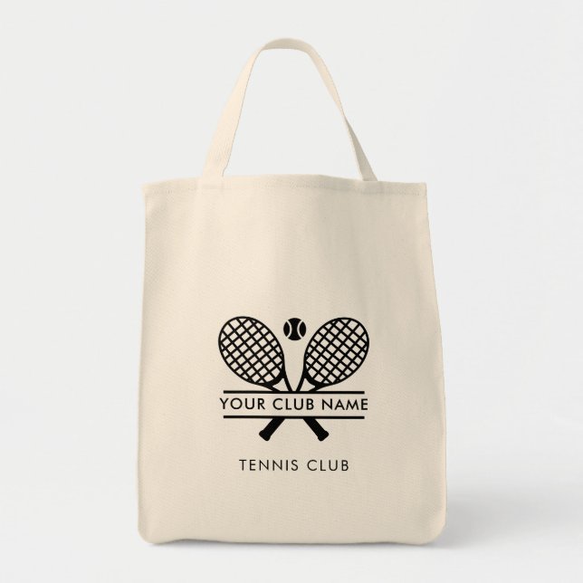 Tote Bag Votre Sports Country Club Nom Tennis Team Swag (Devant)